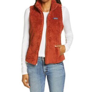 Patagonia Los Gatos Full Zip Fleece Vest Cozy Fuzzy Outdoor - Medium